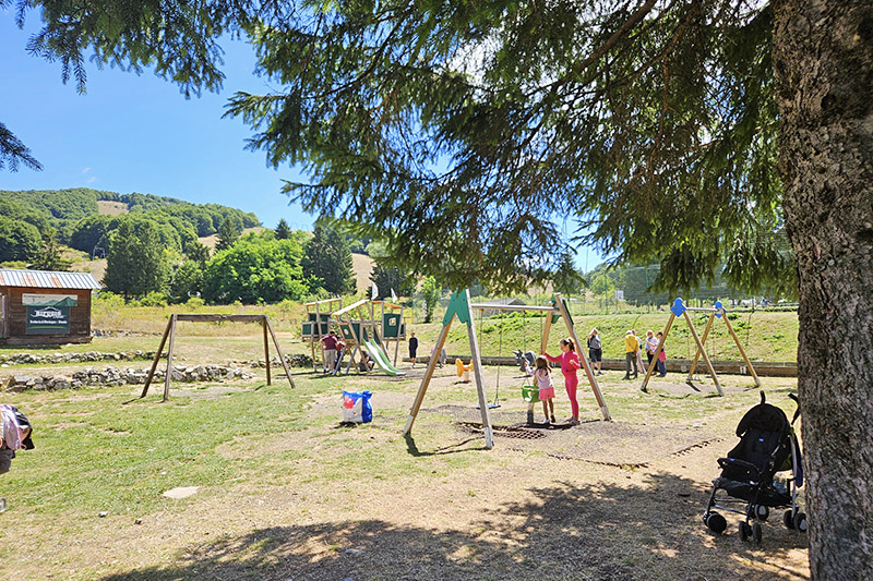 Monte Livata con i bambini, anello sportivo