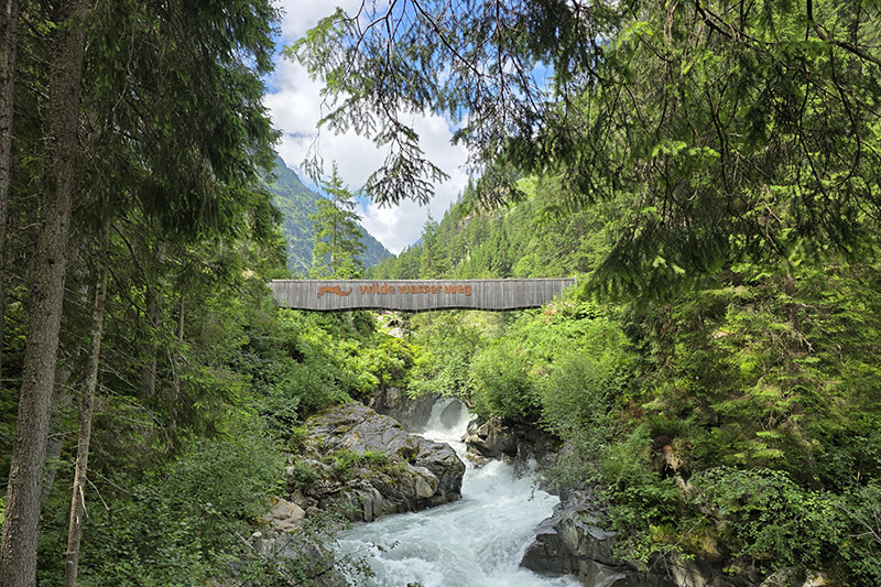 WildeWasser Weg con i bambini nello Stubai