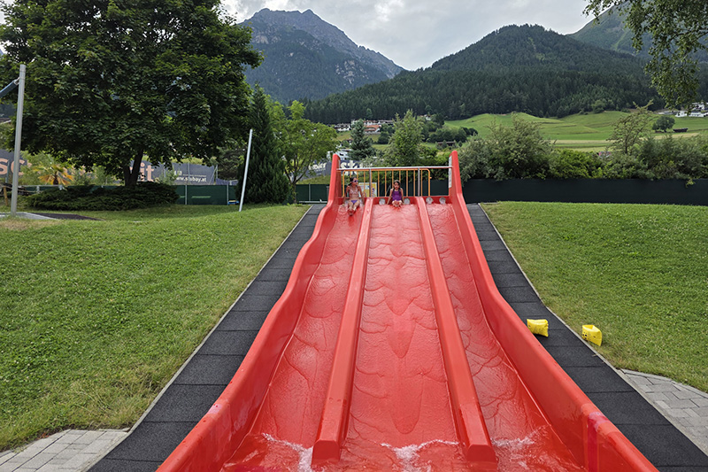 Scivoli al parco Stubay
