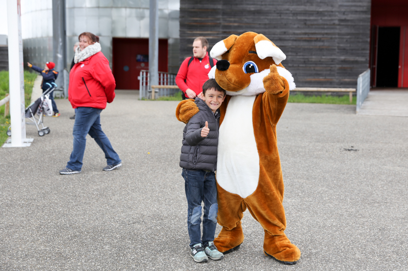 Con la mascotte del parco © Devid Rotasperti Photographer