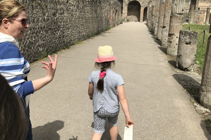 Pompei con bambini