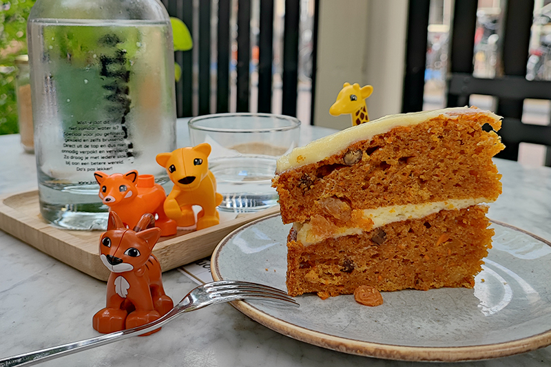 Torta di carote vegan ad Amsterdam