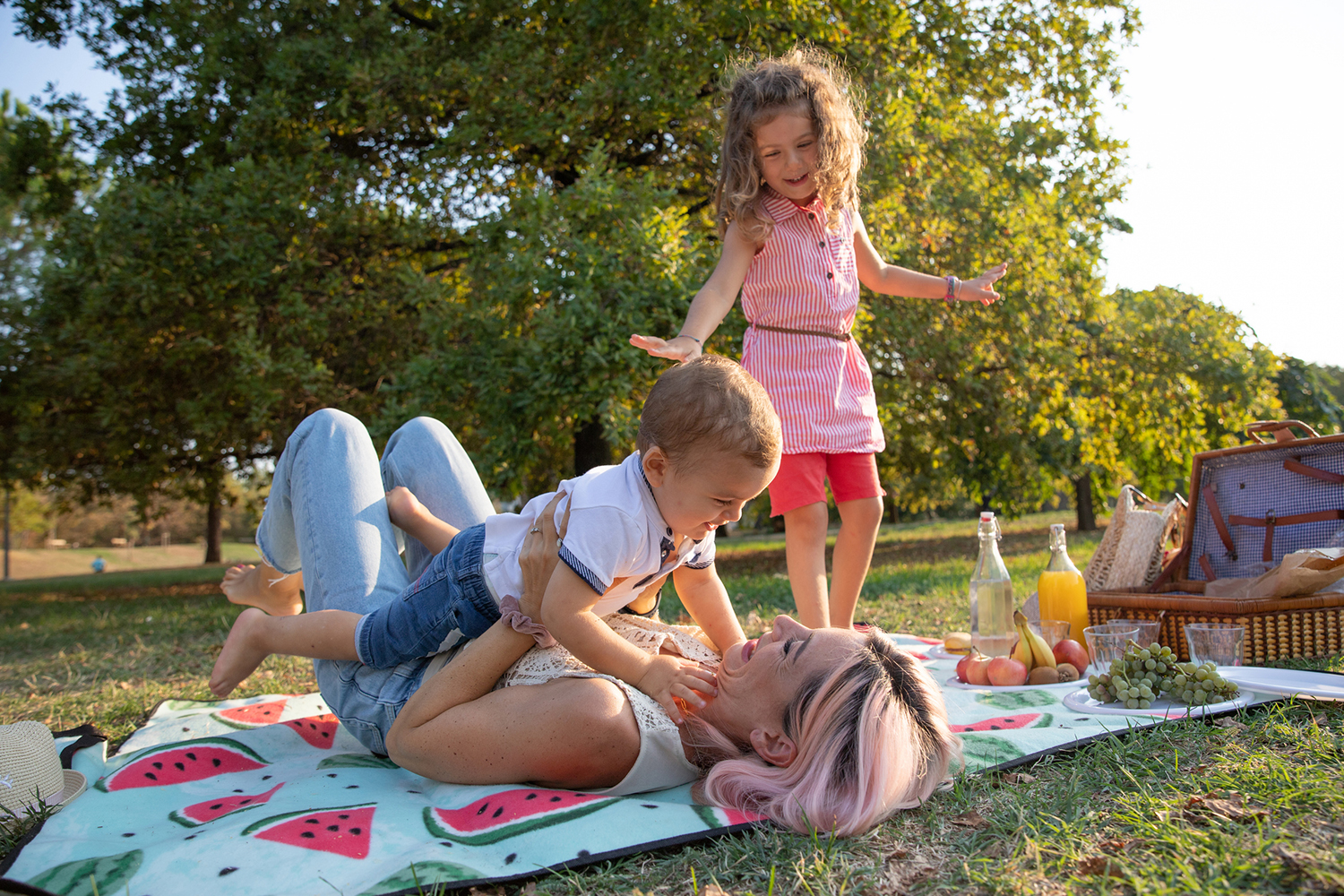 Vacanze vegane e picnic in famiglia