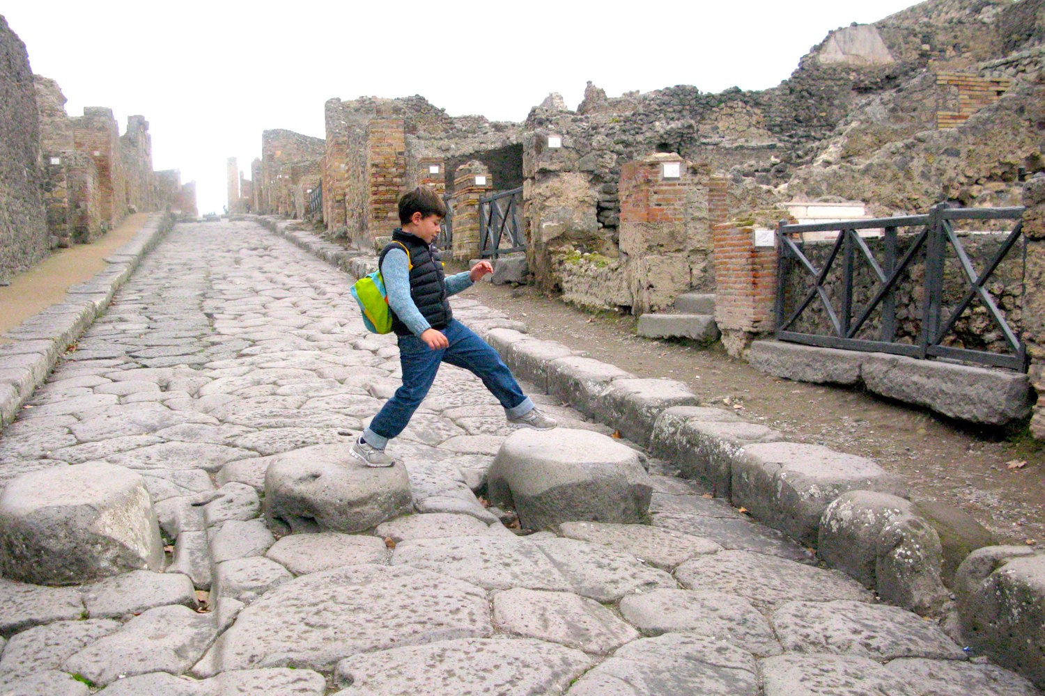 Visitare Pompei con bambini