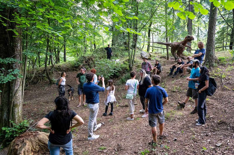 carnia paluzza land art dinosauro