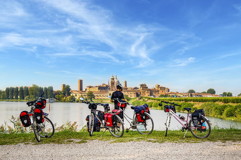 mantova con bici