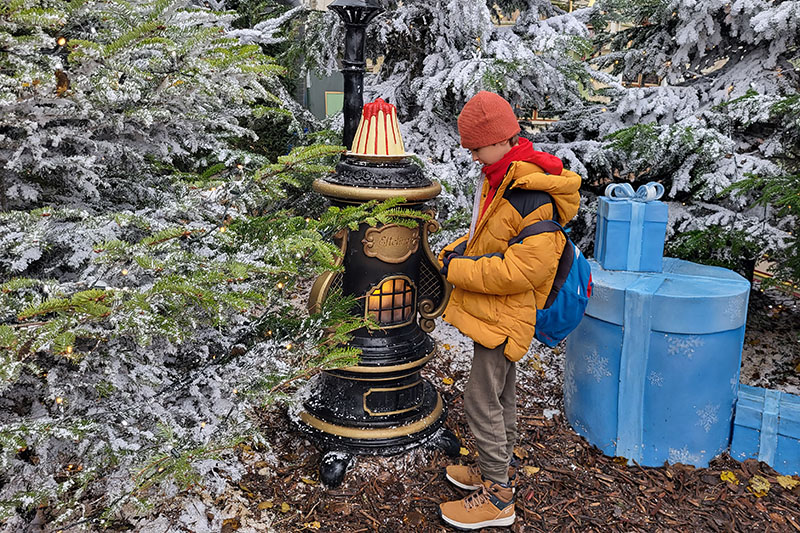 Parco di Efteling in Olanda in autunno e inverno, allestimento invernale