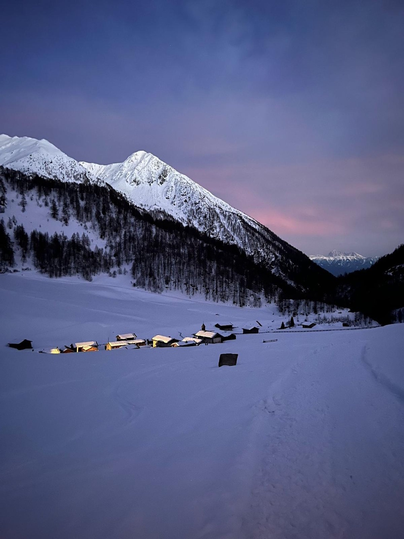 Malga Fane in notturna