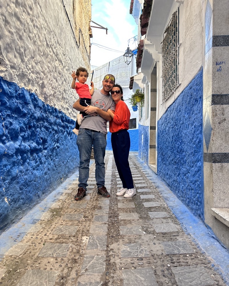 famiglia chefchaouen marocco