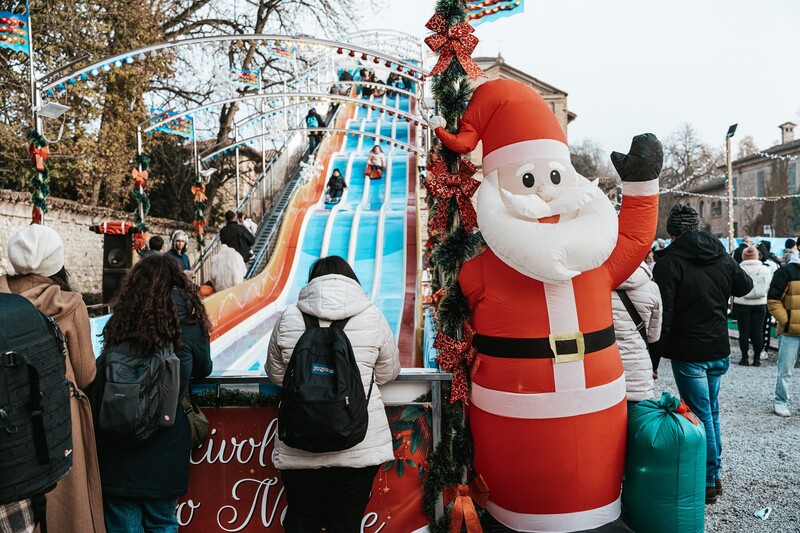 Il Villaggio di Natale a Grazzano Visconti: lo scivolo Taboga