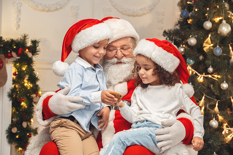 Babbo Natale con i bambini