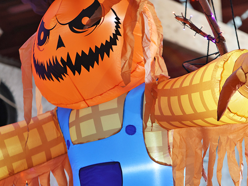 Allestimento a tema Halloween a Luna farm