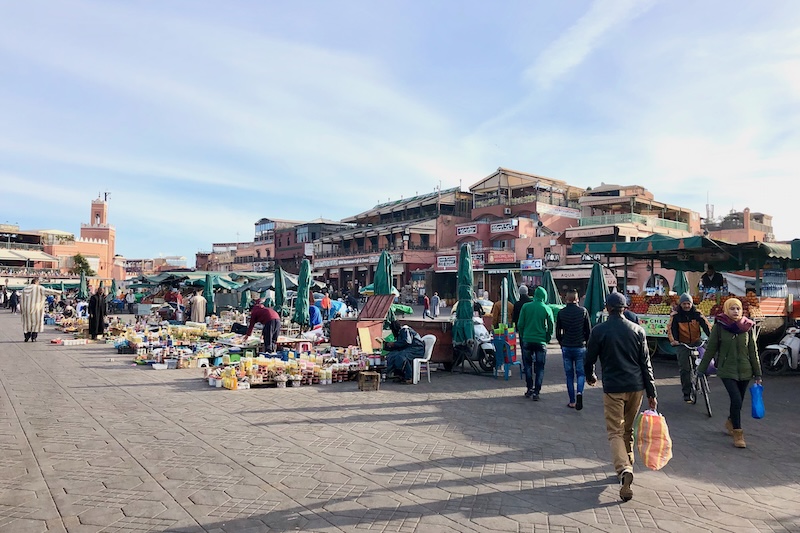 La piazza Jamaa El Fna, il cuore di Marrakech