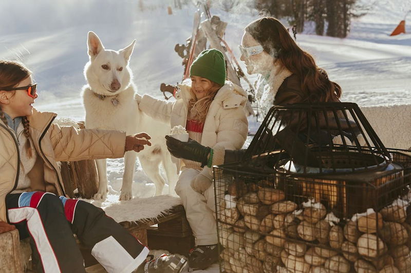 Falò e cioccolata calda