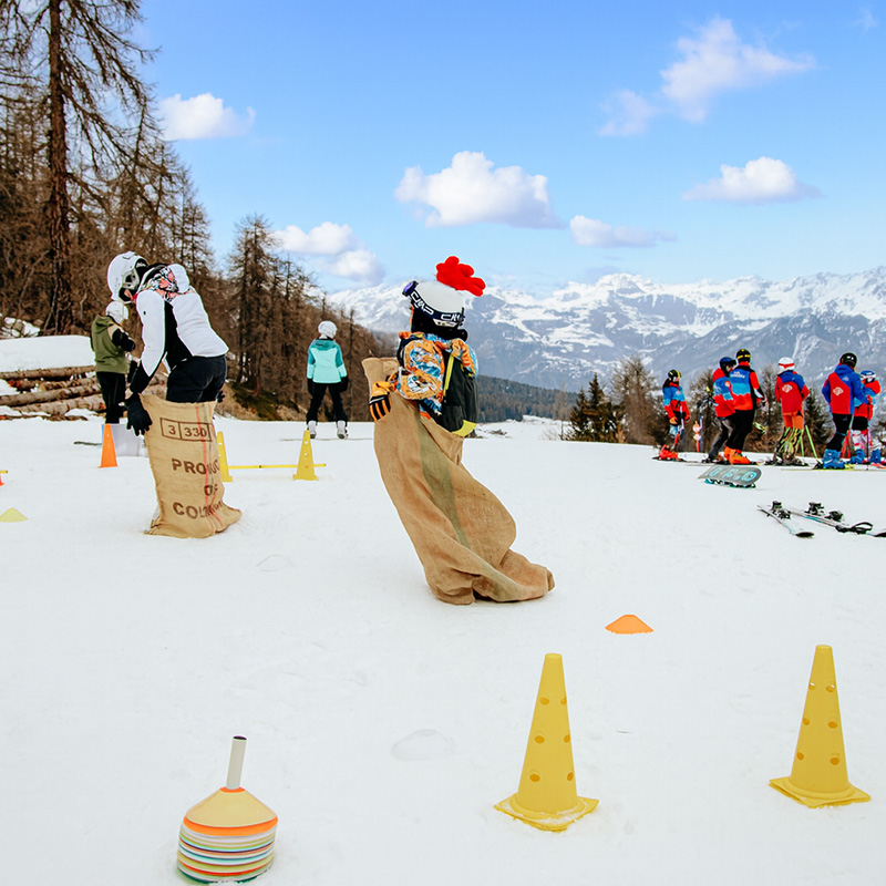 Family Fest a Torgnon, corsa sacchi