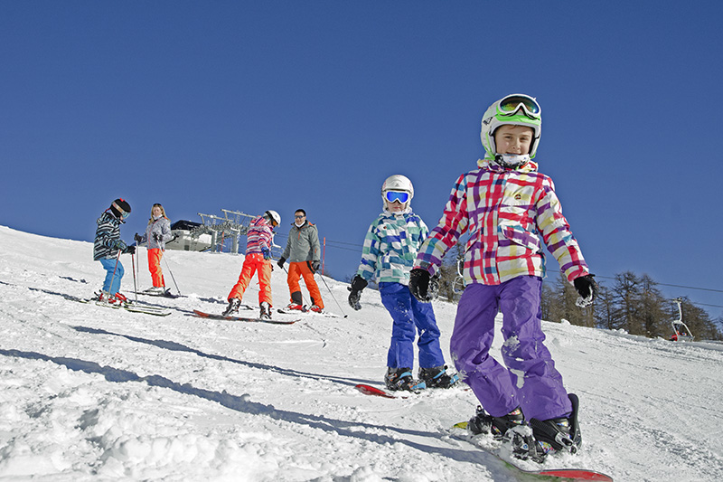 Snowboard a Torgnon in famiglia
