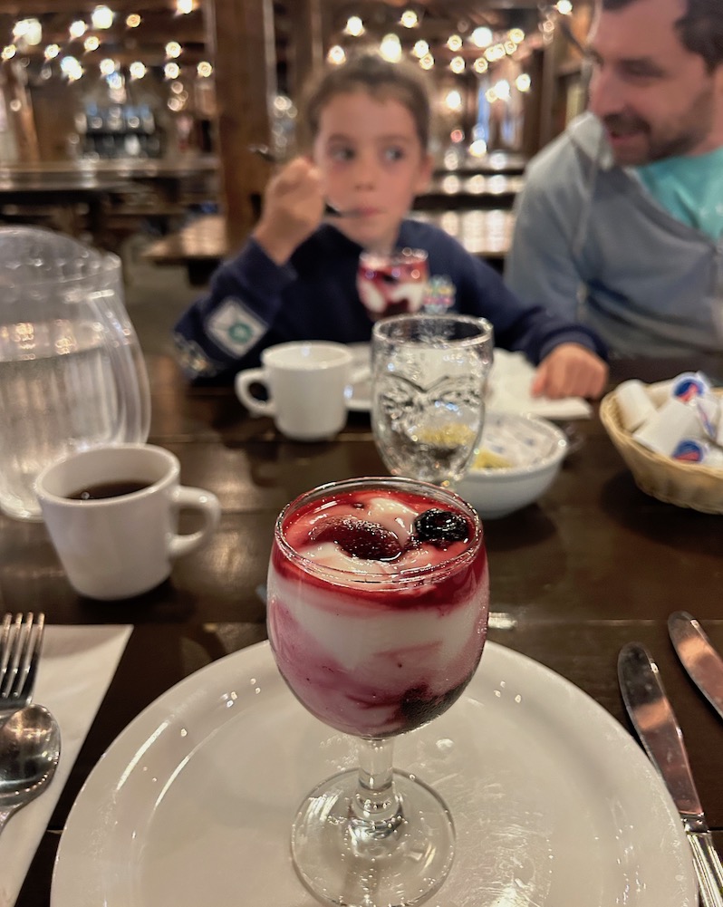 colazione yogurt frutti di bosco