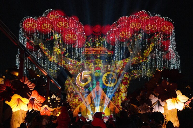 Gardaland Magic Winter: videomapping Sparkling all'Albero di Prezzemolo