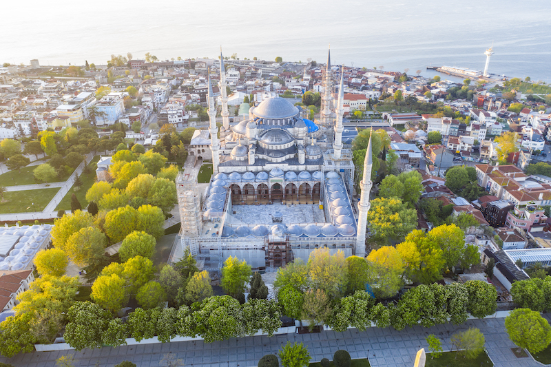 moschea blu panoramica istanbul