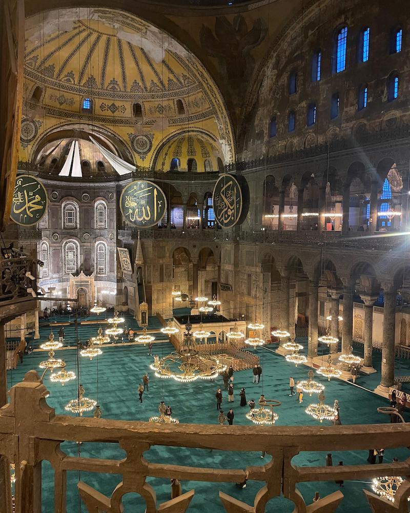 moschea santa sofia interno