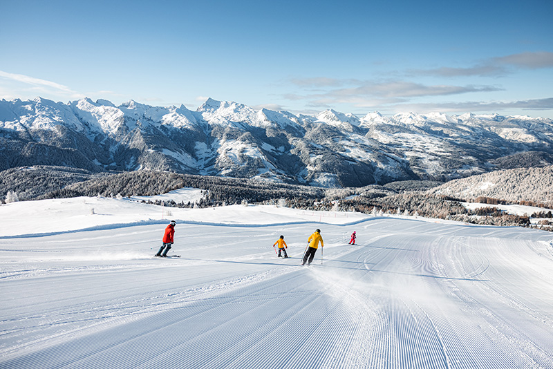 Piste ampie per famiglie in Val di Fiemme