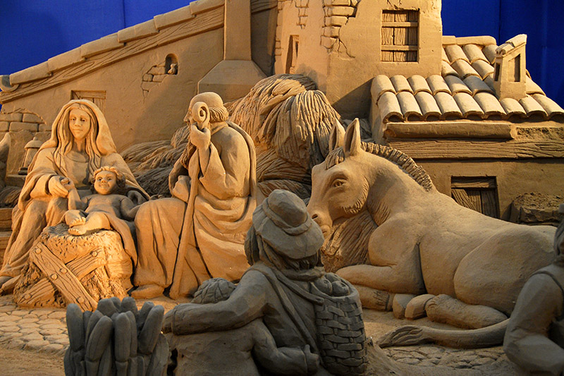 Presepe di sabbia di Lignano