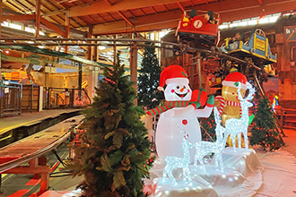 Allestimento a tema Natale a Luna farm