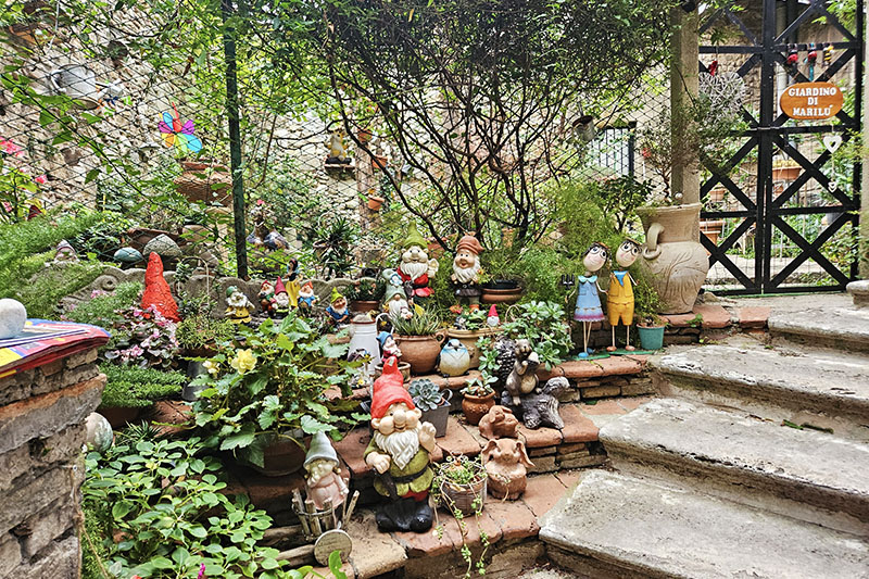 Giardino degli gnomi a Narni
