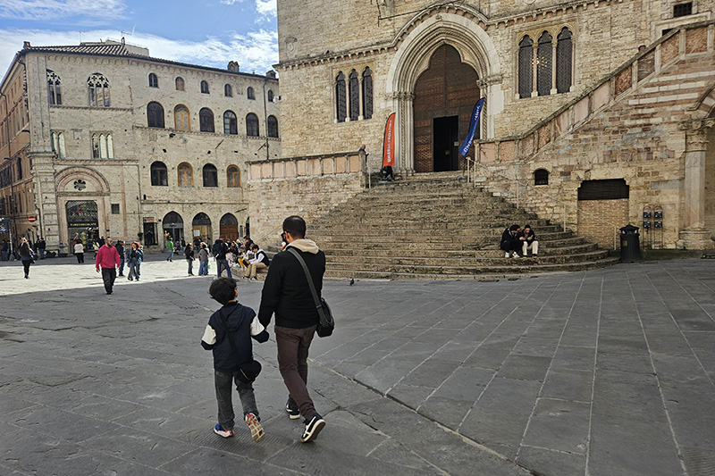 Piazza IV Novembre a Perugia