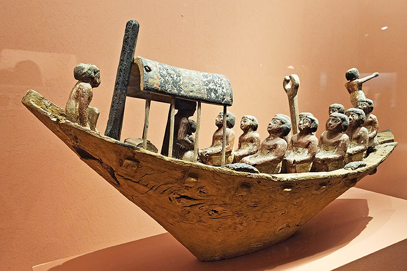 Mostra Tesori dei faraoni a Roma, Modellino di barca