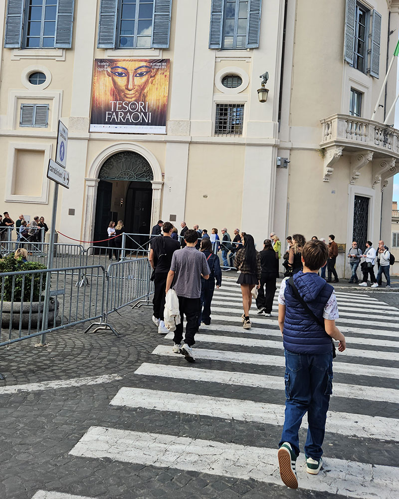 Mostra Tesori dei faraoni a Roma, ingresso