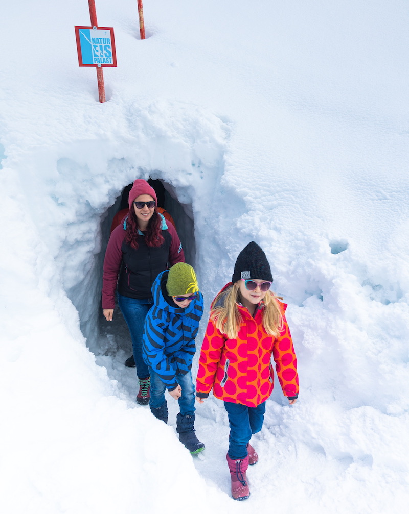 neve grotta bambini mamma
