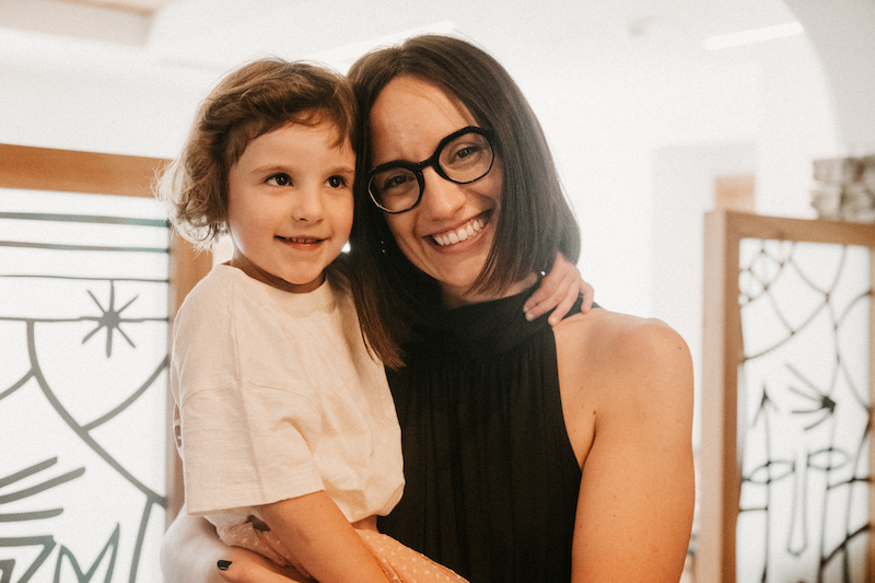 Beatrice Bottamedi con figlia