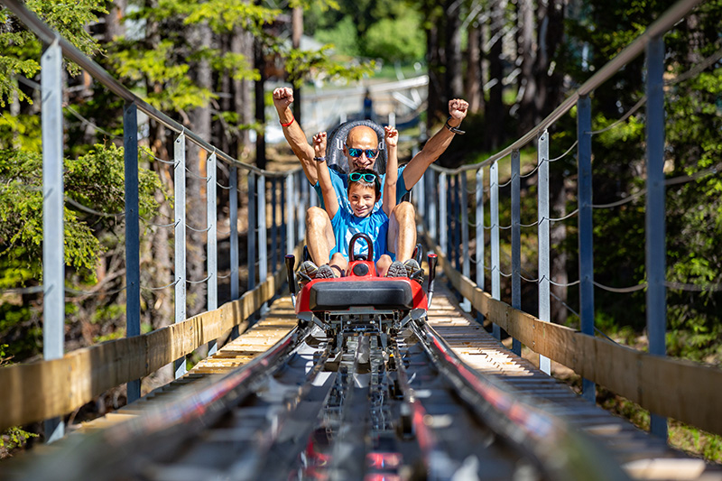 Family bob di Cima Piazzi in Valtellina