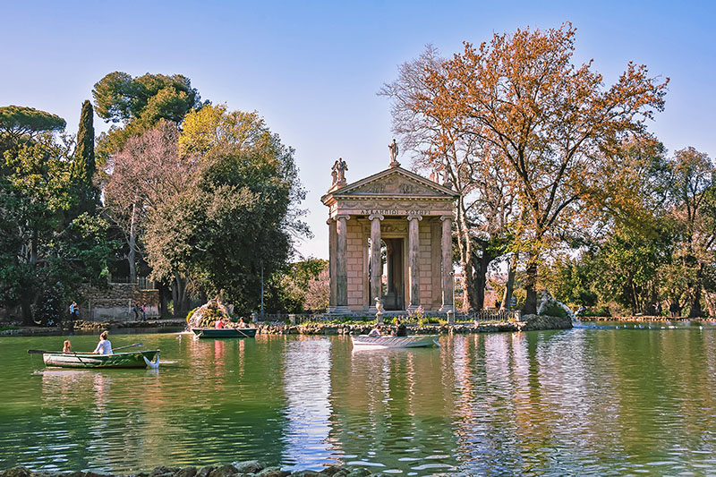 Laghetto di Villa Borghese a Roma