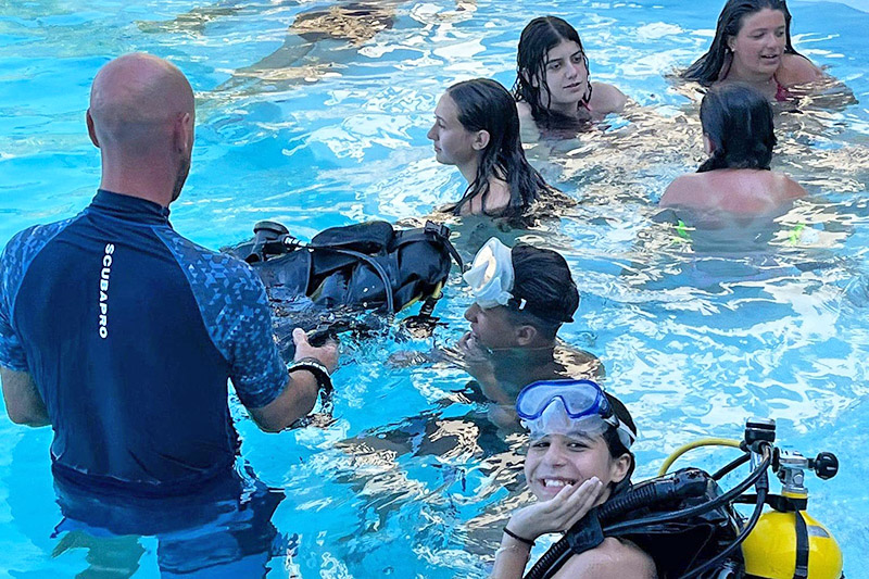 Summer Camp Game Vacanze, lezioni di sub