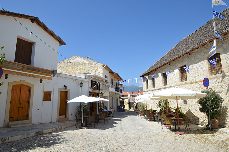 Centro del villaggio di Omodos