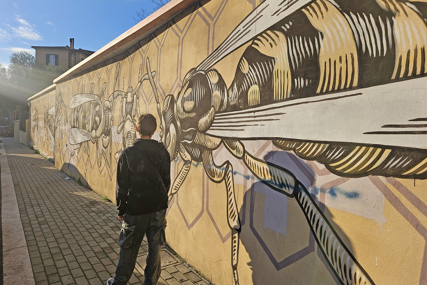 Street art a Roma con i bambini, Nido di Vespe al Quadraro