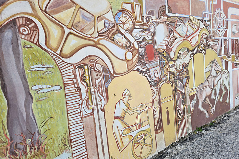 Officina Conti, murales al quartiere Quadraro di Roma