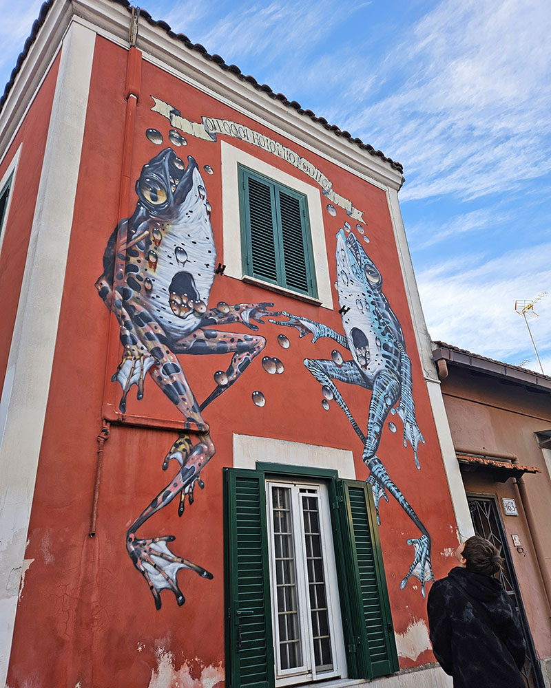 Le Rane, street art a Roma, tour con i bambini