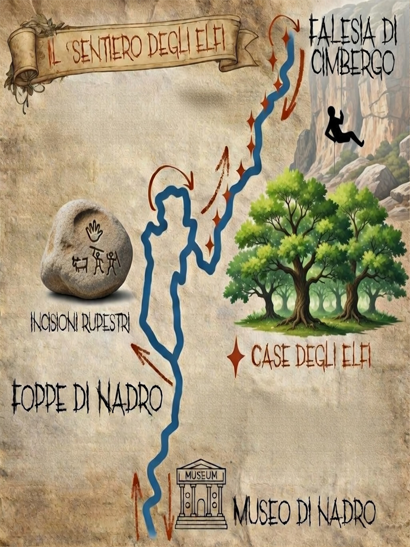 Mappa del Sentiero degli Elfi