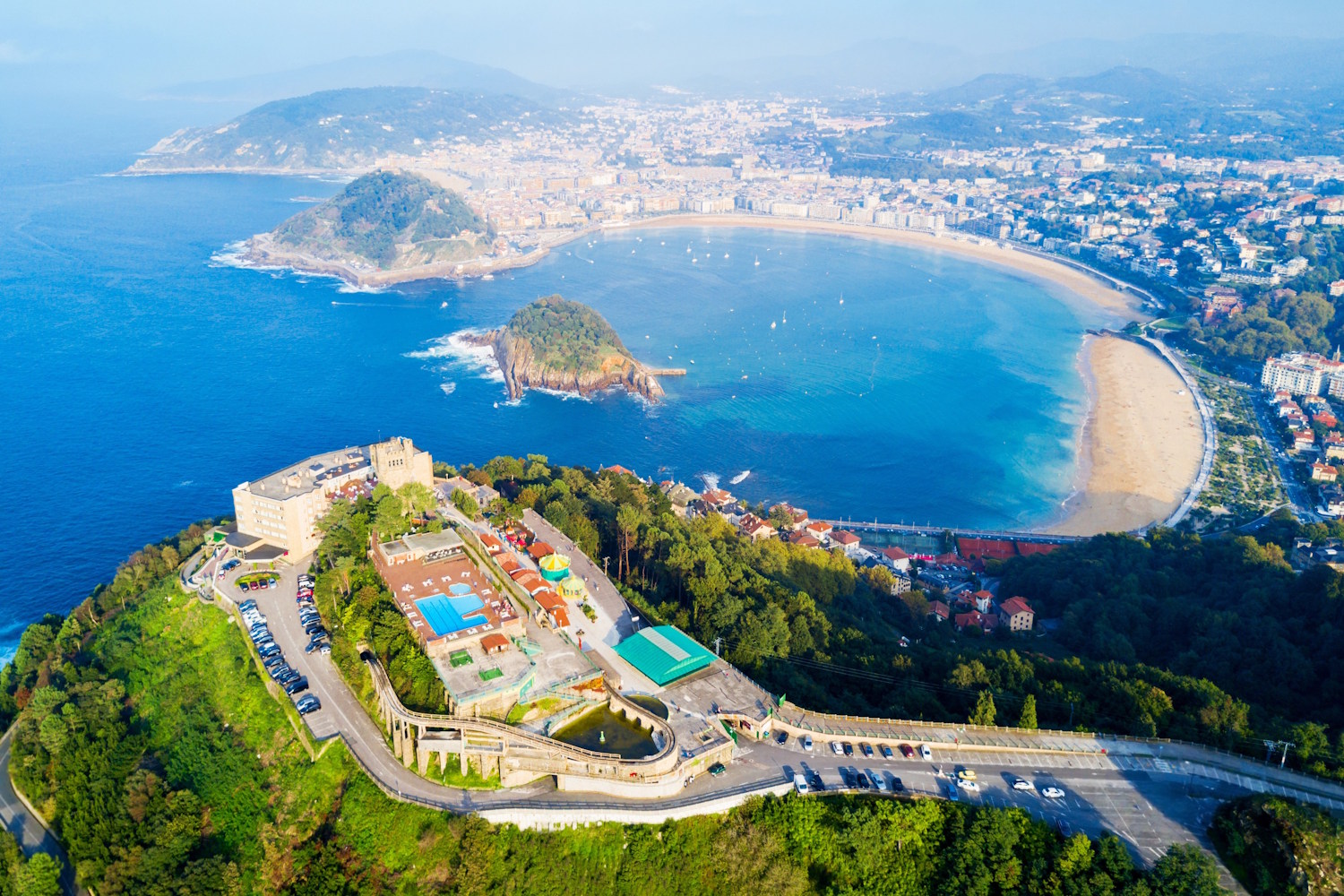 San Sebastian dall'alto