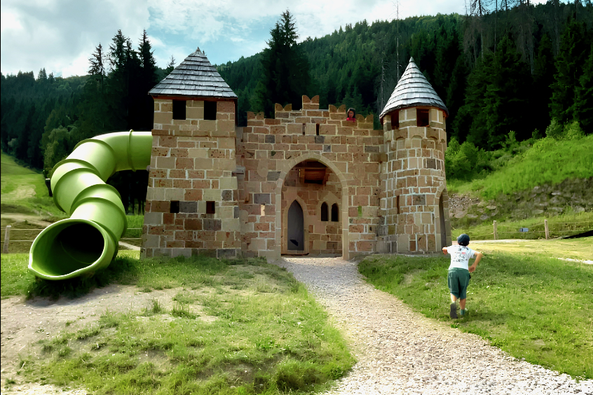 Parco giochi in Val di Fiemme, Villaggio dei racconti