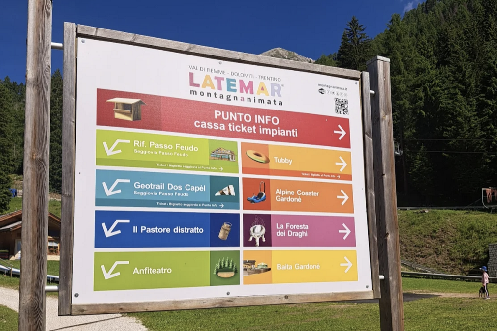 predazzo latemar montagna animata parco giochi val di fiemme