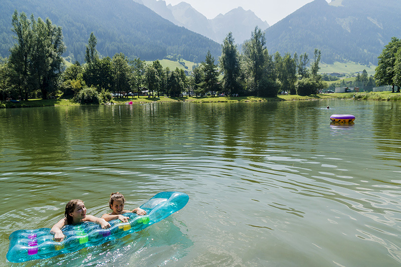 Kampler See, lago balneabile in Tirolo
