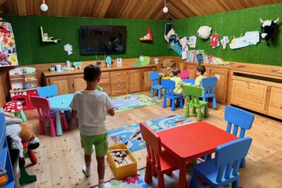Hotel Zerbion in Val d'Aosta a Torgnon per famiglie, spazio giochi interno