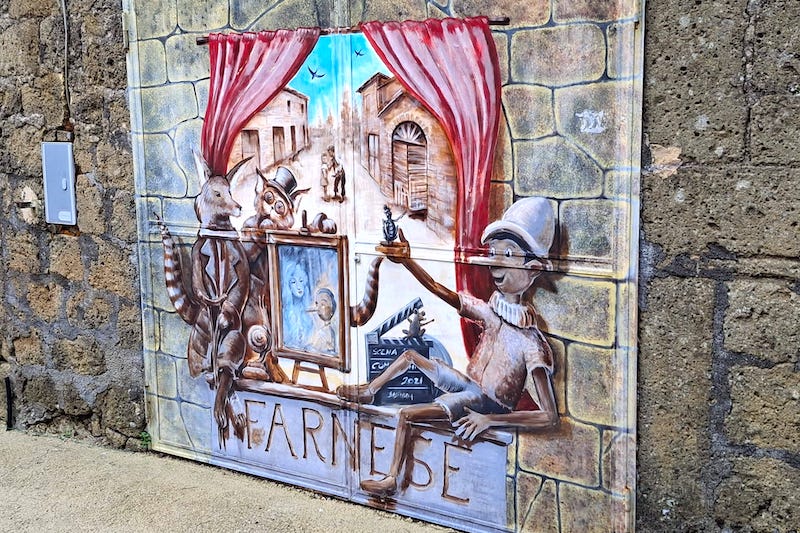 street art Farnese Pinocchio
