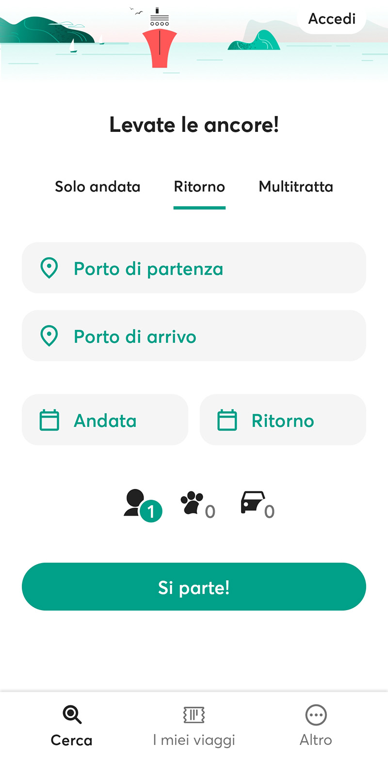 Ferryhopper app