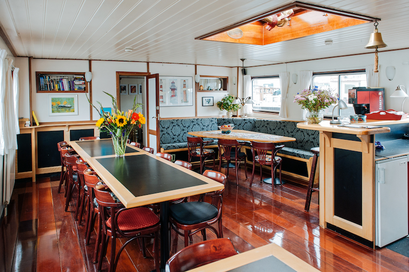 Sala da pranzo barca Girolibero