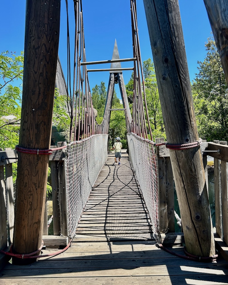 Parco Oltremare: ponte tibetano